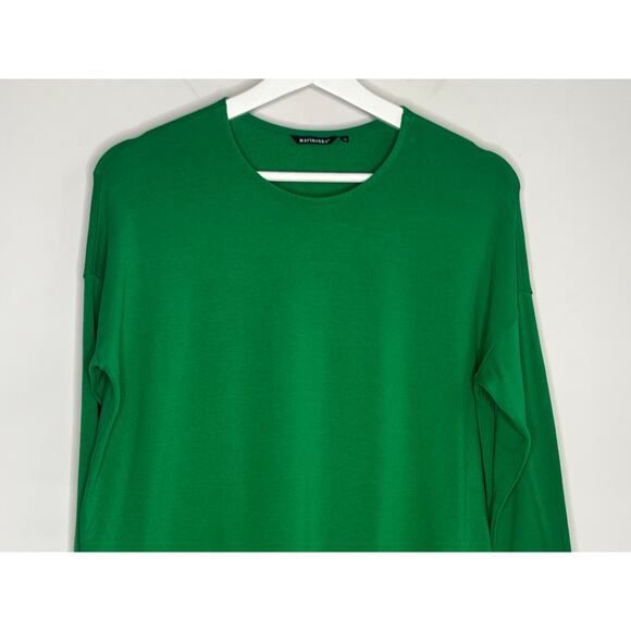 Marimekko Long Sleeve Round Neck Tunic T-Shirt Kelly Green Women's Size XS - Picture 3 of 8